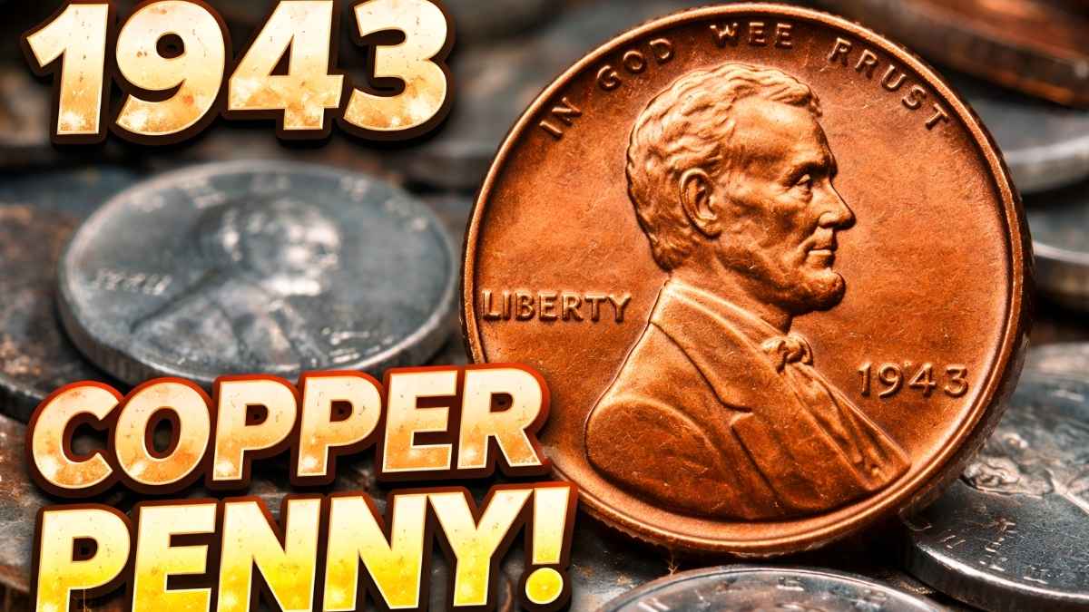 1943 Copper Penny: Everyday Coin Turns into 750 Million Dollar Fortune